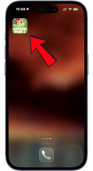Confirmar a criação do atalho do Chicken Road 2 no iOS